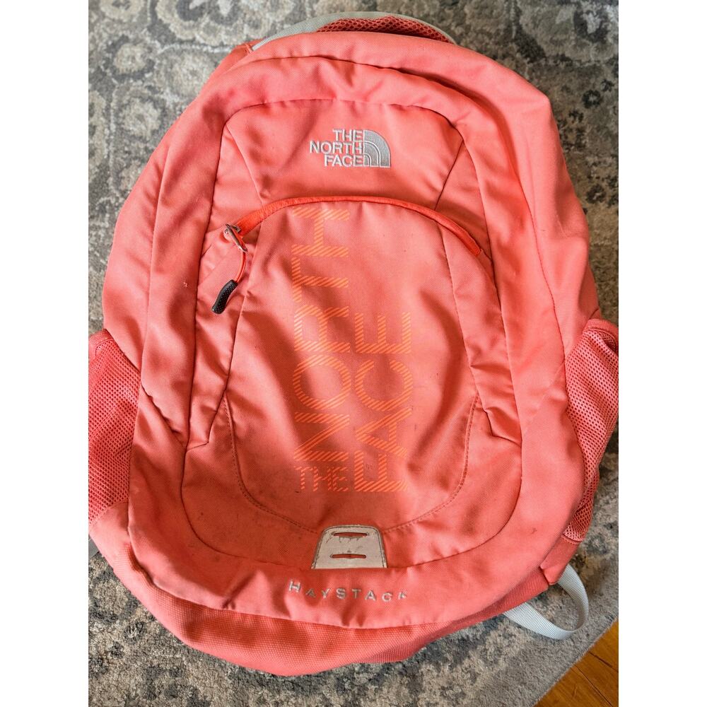 The North Face Haystack Coral Backpack School Travel Bookbag